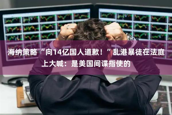 海纳策略 “向14亿国人道歉！”乱港暴徒在法庭上大喊：是美国间谍指使的