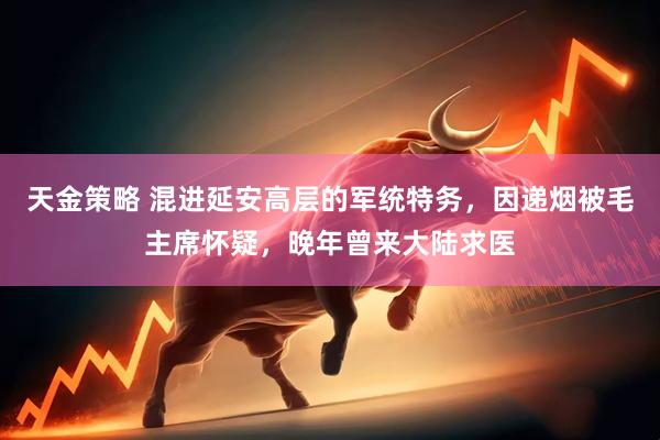 天金策略 混进延安高层的军统特务，因递烟被毛主席怀疑，晚年曾来大陆求医