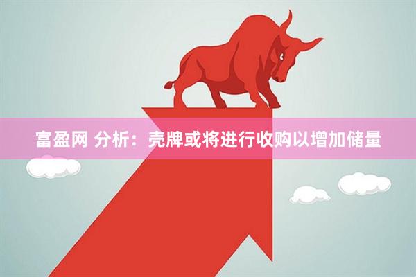 富盈网 分析：壳牌或将进行收购以增加储量
